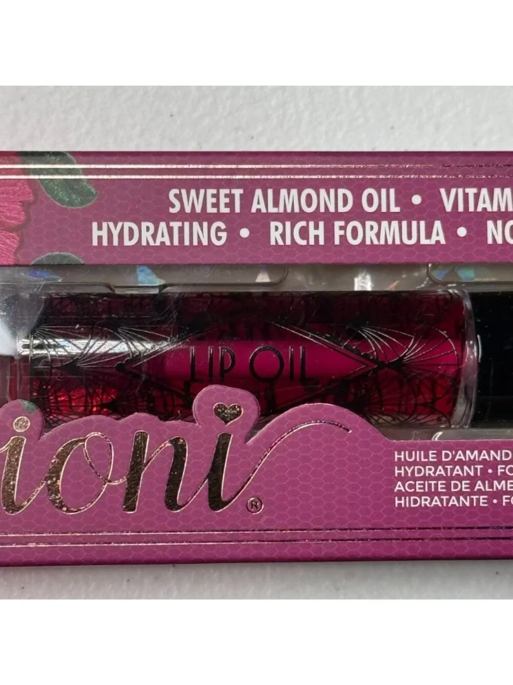 Ioni Lip Oil 2 Pack Cosmo Soft Pink Sweet Almond Hydrating New